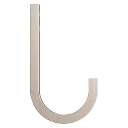 National Hardware Reed Medium Satin Nickel Steel 4 in. L Hook 60 lb 1 pk