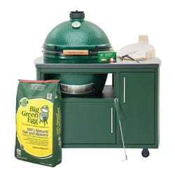 Big Green Egg 18.25 in. XLarge EGG Package with 49 in Island Charcoal Kamado Grill and Smoker Green