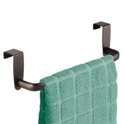 iDesign Axis Bronze Over the Cabinet Towel Bar 9 in. L Steel