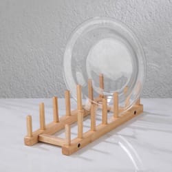 wood Picture Stand Plate Stands Wooden Display Stand Plate Holder