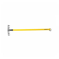 STANLEY Jr. Straight Rake Yellow/Black 1 pc