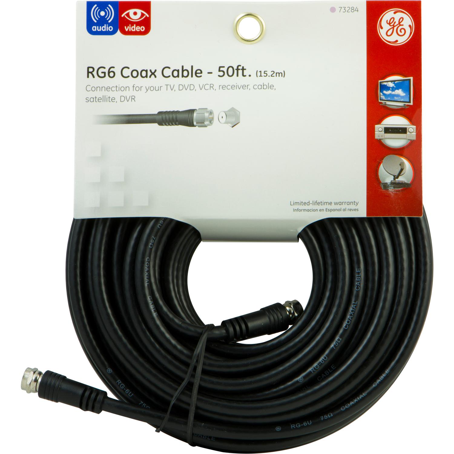 GE 50 ft. Coaxial Cable Mfr# 33600 - Ace Hardware