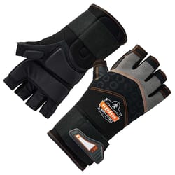 Ergodyne ProFlex Unisex Indoor/Outdoor Half Finger Glove Black XXL 1 pair