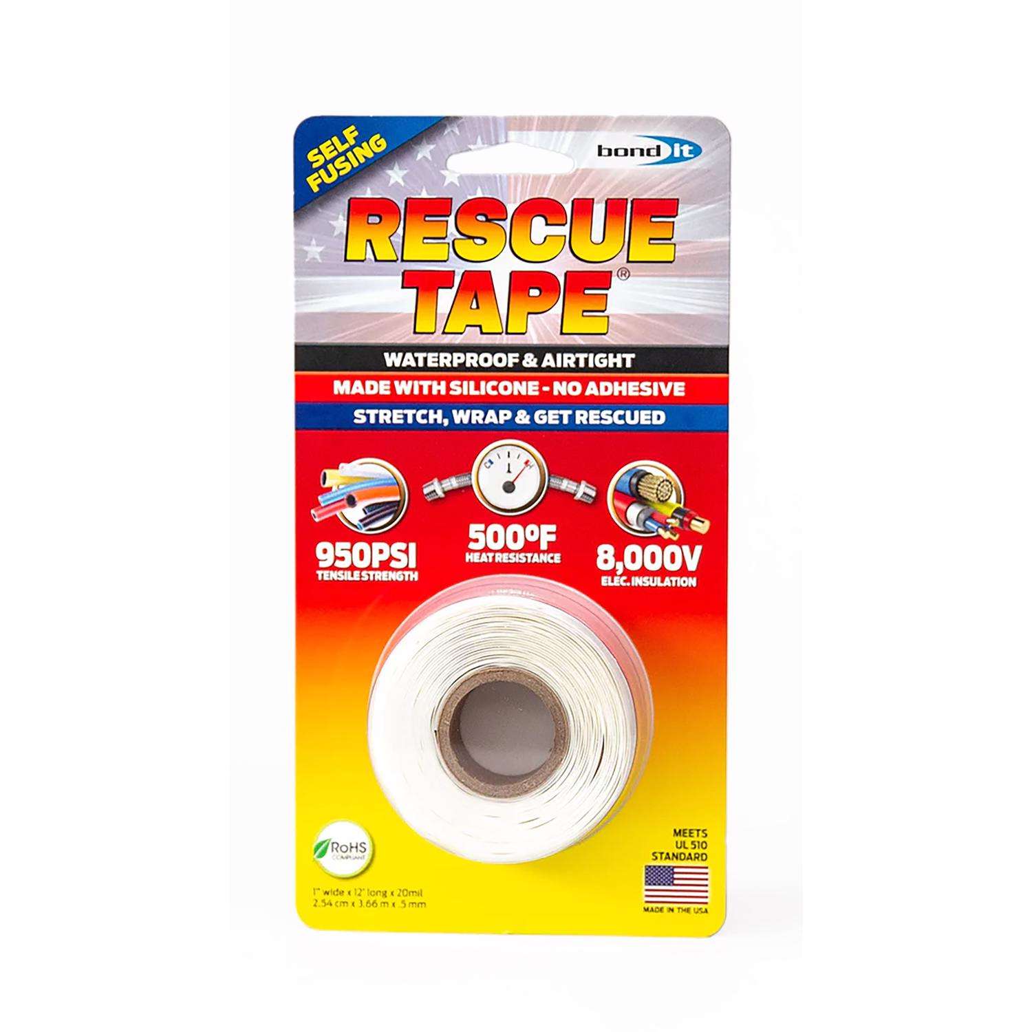 Rescue Tape White 1 in. W X 12 ft. L Silicone Tape Ace Hardware