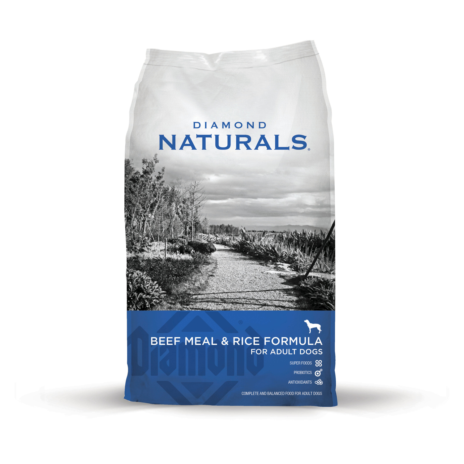 Photos - Other interior and decor Diamond Naturals Adult Beef Meal and Rice Dry Dog Food Grain Free 40 lb 43 