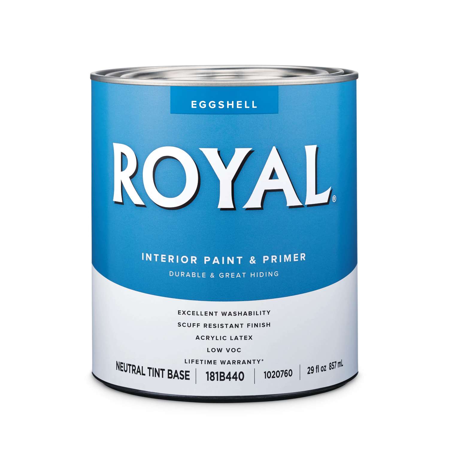 Royal Eggshell Tint Base Neutral Base Acrylic Latex Paint and Primer
