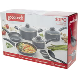 Good Cook Aluminum Cookware Set Black/Silver