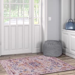 Linon Home Decor Donnalin 5 ft. W X 3 ft. L Multi-Color Washable Polyester Area Rug