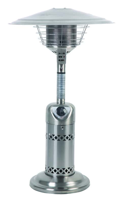 Living Accents 10000 BTU Propane Stainless Steel Tabletop Patio Heater 75  sq ft - Ace Hardware