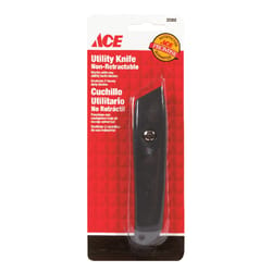 Ace 5 in. Fixed Blade Utility Knife Black 1 pk