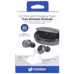 Fusebox Wireless Bluetooth Earbuds w/Charging Case 1 pk