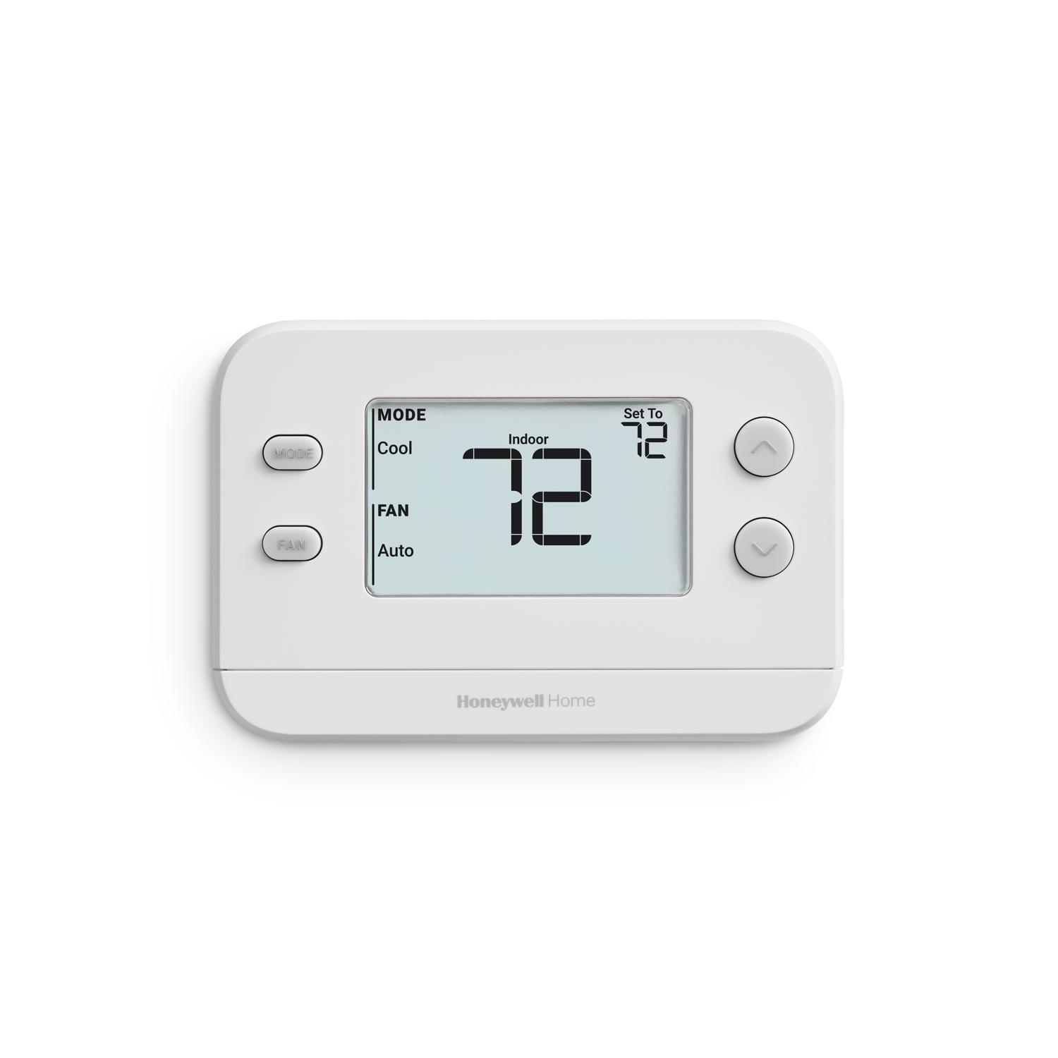 honeywell home x1n heating and cooling push button non-programmable thermostat