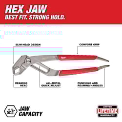 Milwaukee 12 in. Forged Alloy Steel Hex Jaw Pliers