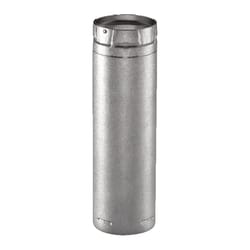 Duravent Duraplus 12 X 6 Inch Diameter 430 Stainless Steel Triple Wall Wood  Burning Stove Pipe Connector To Vent Smoke/exhaust, Silver : Target