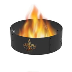 Blue Sky NFL 12 in. H X 36 in. W Steel Round New Orleans Saints Fire Ring For Wood