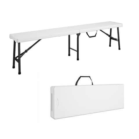 Cosco White Plastic Casual Folding Bench 1 pk - Ace Hardware