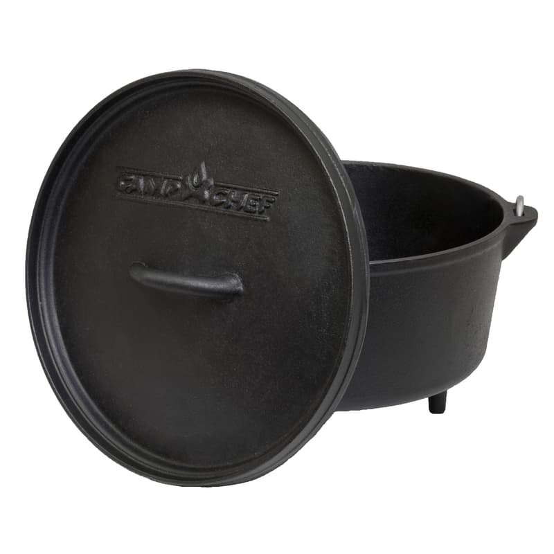 Camp Chef Classic Deep Cast Iron Dutch Oven 8 qt Black Sansujyuku sansujyuku.com