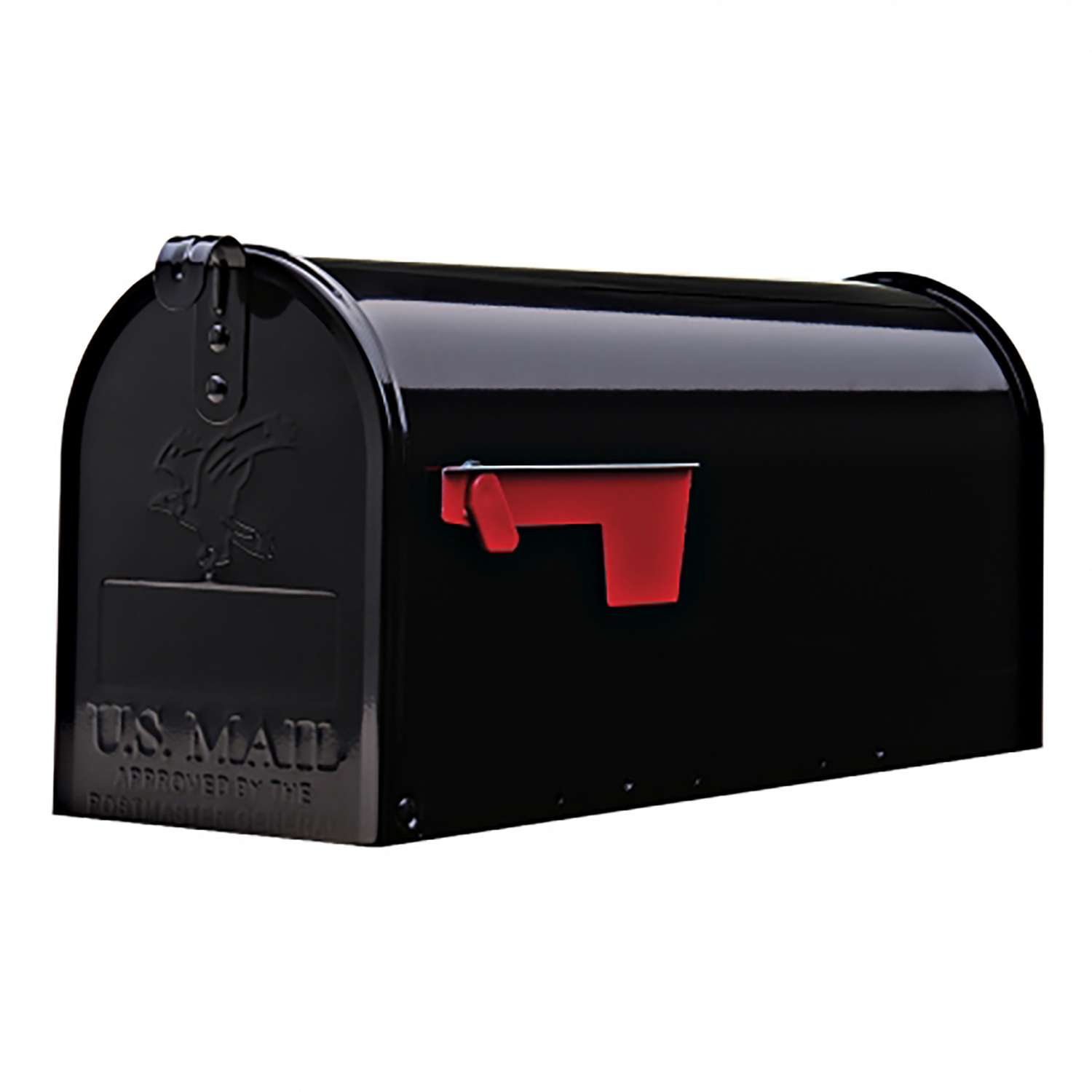 Gibraltar Mailboxes Elite Classic Galvanized Steel Post Mount Black