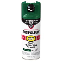 Rust-Oleum Stops Rust Custom Spray 5-in-1 Gloss Hunter Green Spray Paint 12 oz