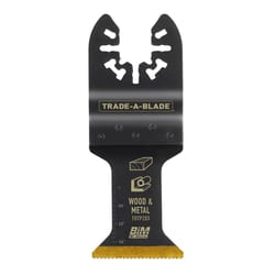 Trade A Blade 1-1/4 in. Titanium-Coated Bi-Metal Wood and Metal Flush Cut Blade Multi-Material 1 pk