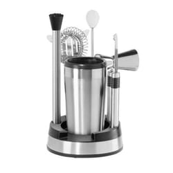 OGGI Silver Stainless Steel Barware Set