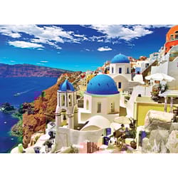 Eurographics Oia Santorini Greece Jigsaw Puzzles Multicolored 1000 pc
