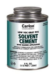 Carlon Gray Solvent Cement For PVC 8 oz