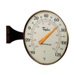 Taylor Dial Thermometer Aluminum Bronze 8.5 in.