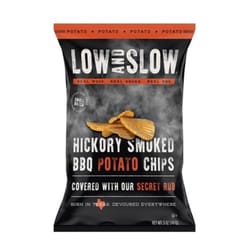 Low and Slow Hickory Smoked BBQ Potato Chips 5 oz Bagged