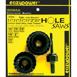 Eazypower ISOMAX Carbon Steel Hole Saw Set 7 pc