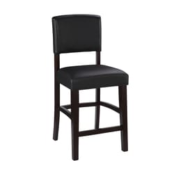 Linon Home Decor Dark Brown Polyurethane Austen Barstool 39.25 in.