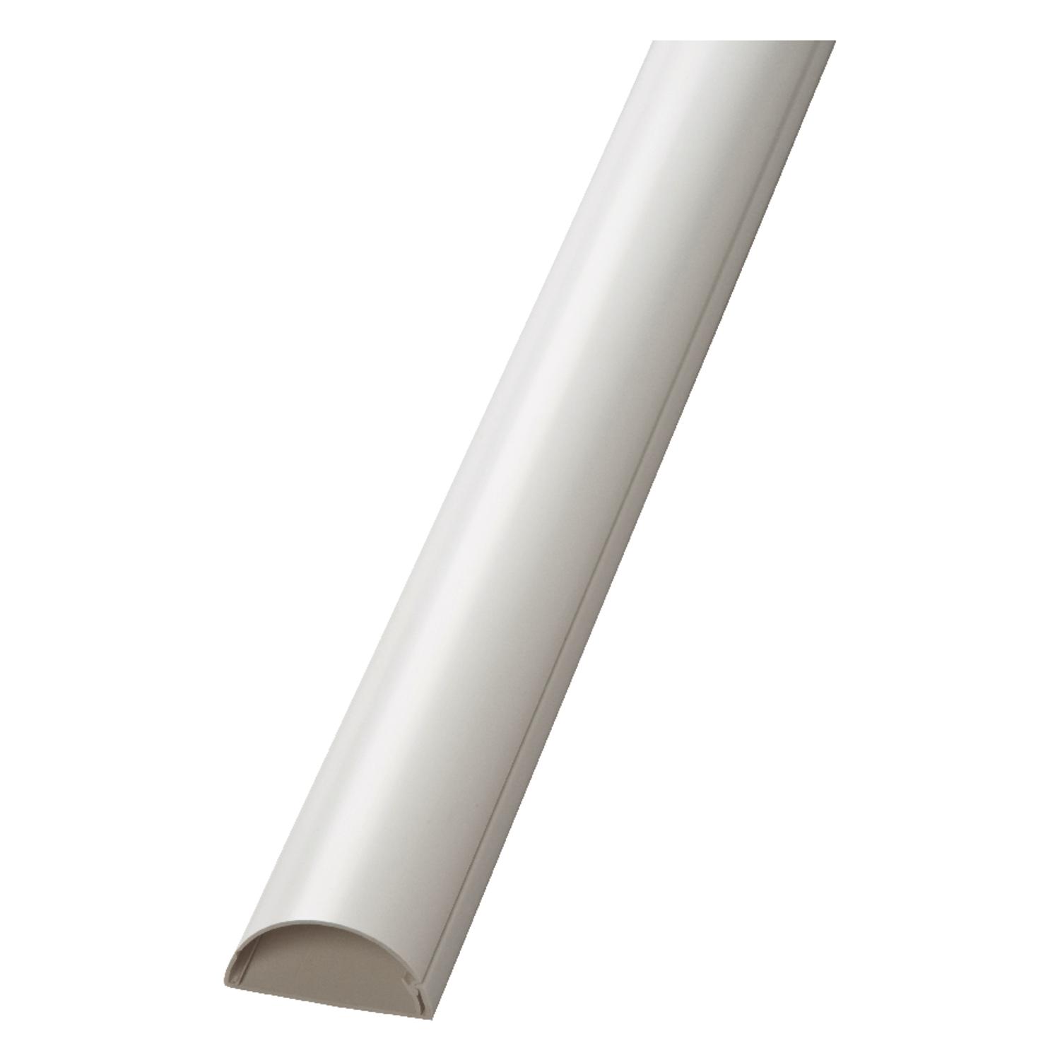 UPC 818165010136 product image for D Line White Plastic Half Round Tv Cord Cover (US/1D5025W/EH) | upcitemdb.com