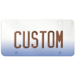 Custom Accessories Clear Polycarbonate License Plate Cover