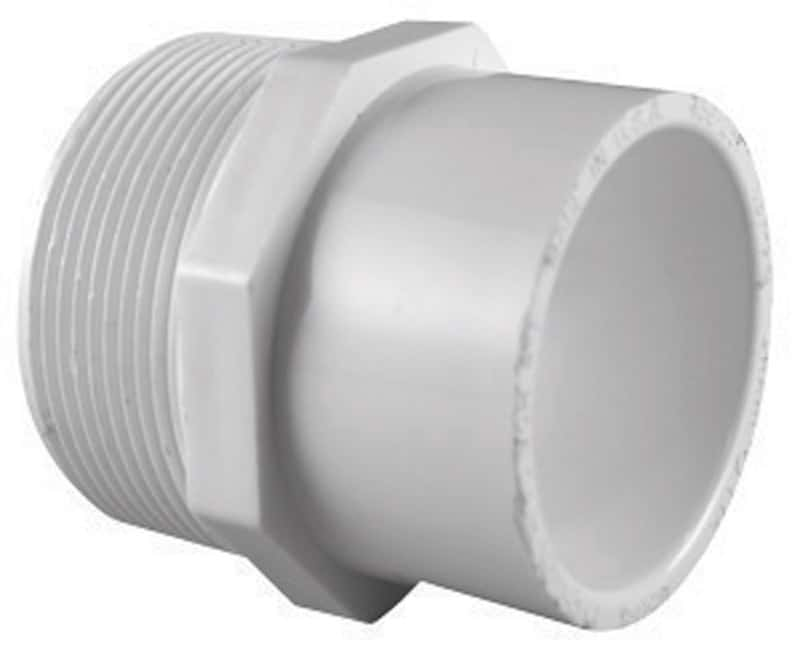 Charlotte Pipe Schedule 40 1/2 in. MPT T X 3/4 in. D Slip PVC Pipe ...