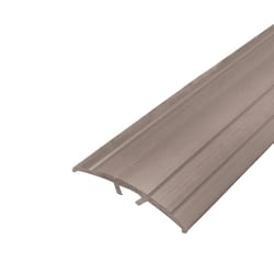 M-D BUILDING PRODUCTS 0.5 in. H X 1.5 in. W X 36 in. L Pewter Pewter Aluminum Floor Transition