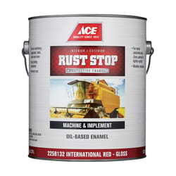 Ace Rust Stop Indoor/Outdoor Gloss International Red Oil-Based Enamel Rust Prevention Paint 1 gal
