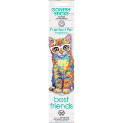 Gonesh Best Friends Multicolored Purrrfect Pet - Willow Scent Sticks Incense 1 oz