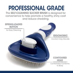 Four Paws Magic Coat Blue Dog Slicker Brush 1 pk