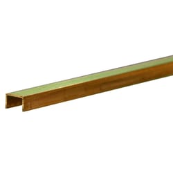 K&S 1/8 in. W X 12 in. L Square Brass Tube 1 pk