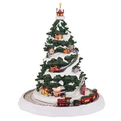 Mr. Christmas LED Winter Wonderland Christmas Eve Express Christmas Tree 12.5 in.