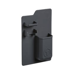 Tooletries Charcoal Silicone Caddy/Razor/Toothbrush Holder