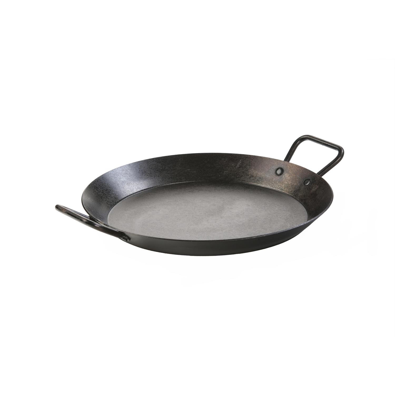 Lodge Carbon Steel Dual Handle Pan 15 in. Black Sansujyuku sansujyuku.com