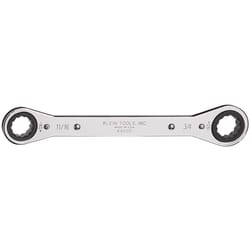 Klein Tools 11/16 in. X 3/4 in. SAE Ratcheting Box Wrench 9.25 in. L 1 pc