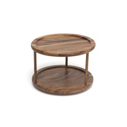 Lipper International Natural Acacia Wood 2 Tier Turntable