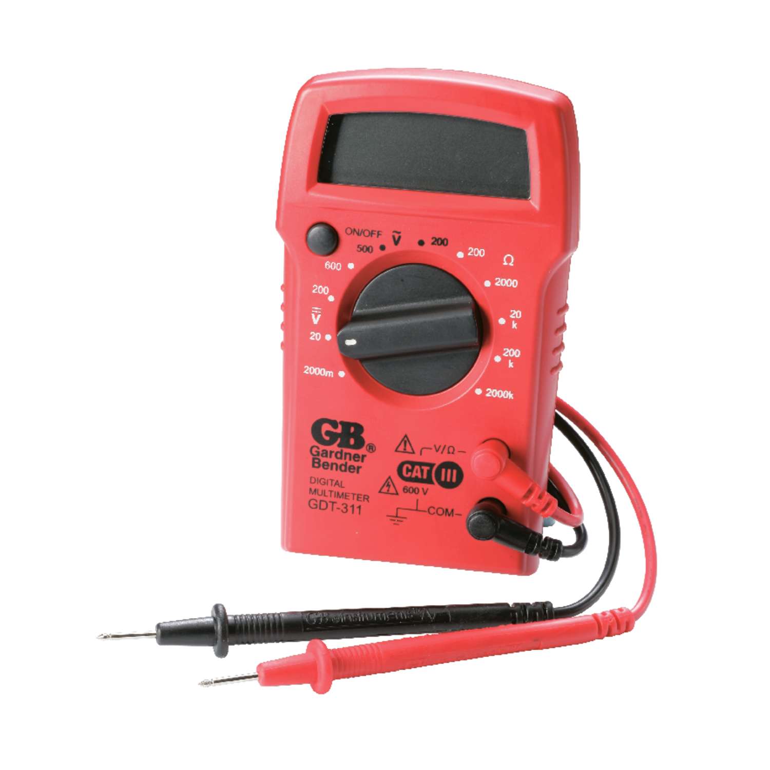 Gardner Bender 2 meg Ohm, 500 VAC, 600 VDC Digital Multimeter Ace