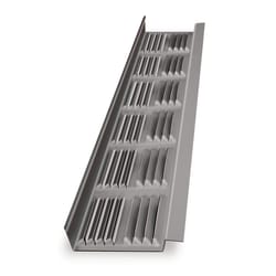 Master Flow 0.5 in. H X 2.75 in. W X 96 in. L Mill Aluminum Continuous Soffit Vent