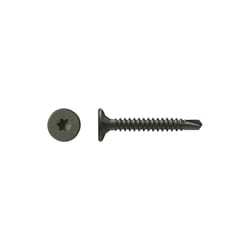 Big Timber No. 8 Sizes X 1-5/8 in. L Star Black Phosphate High/Low Cement Board Screws 129 pk