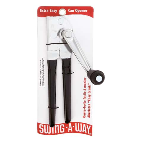Swing-A-Way Easy-Crank Can Opener with Folding Crank Handle Black