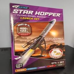 Estes Star Hopper Flying Model Rocket Launch Set Silver 1 pc