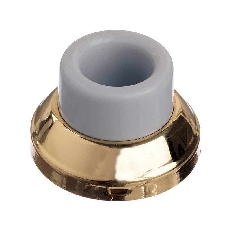 Ace 1-7/8 in. W Solid Brass Brass Yellow Wall Door Stop Mounts to door and wall - 01-3028-530 - Hardware  sku 01-3028-530